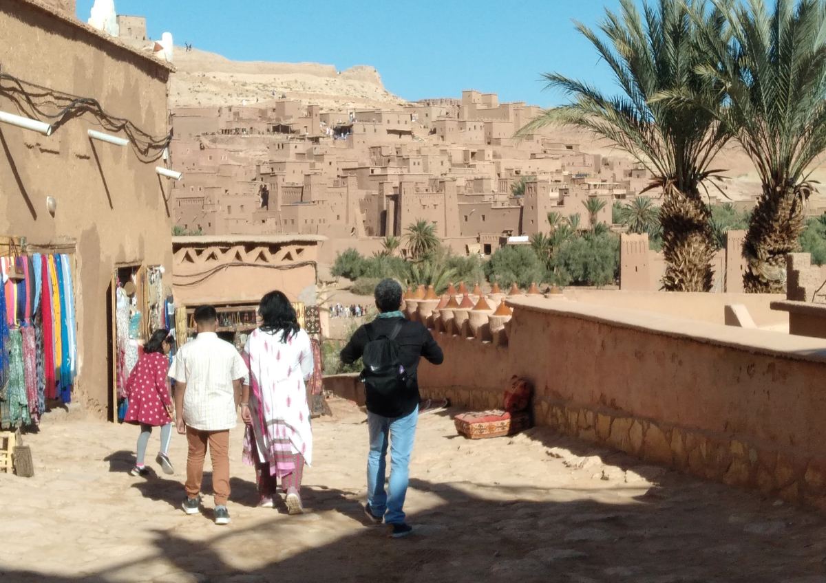 Moroccan mint tea ceremony experience with traditional pouring ritual and sweet pastries